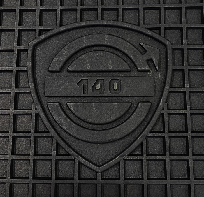 Mattsats Tillbehör 140 1973-74 svart gummi