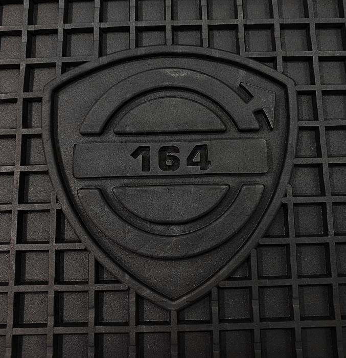 Mattsats Tillbehör 164 1969-71 svart gummi