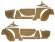 Panelsats 1800E beige/brun Panelsats 1800E beige/brun
