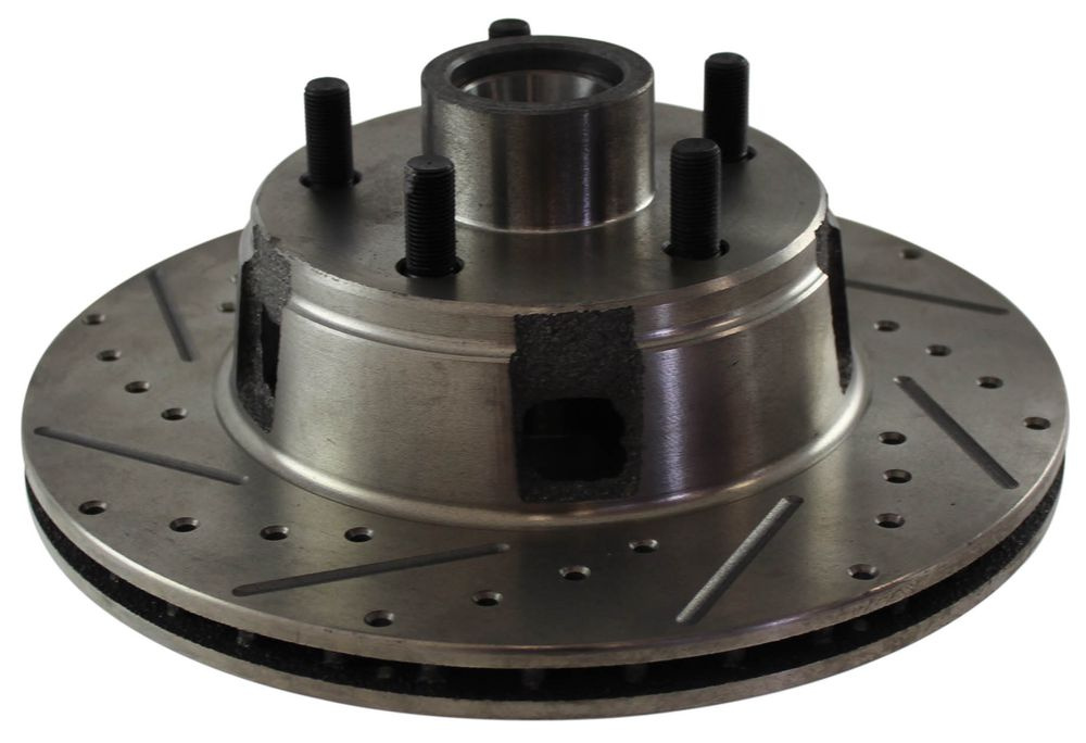 Bromsskiva Mustang 65-67 Slitsad/borrad vänster