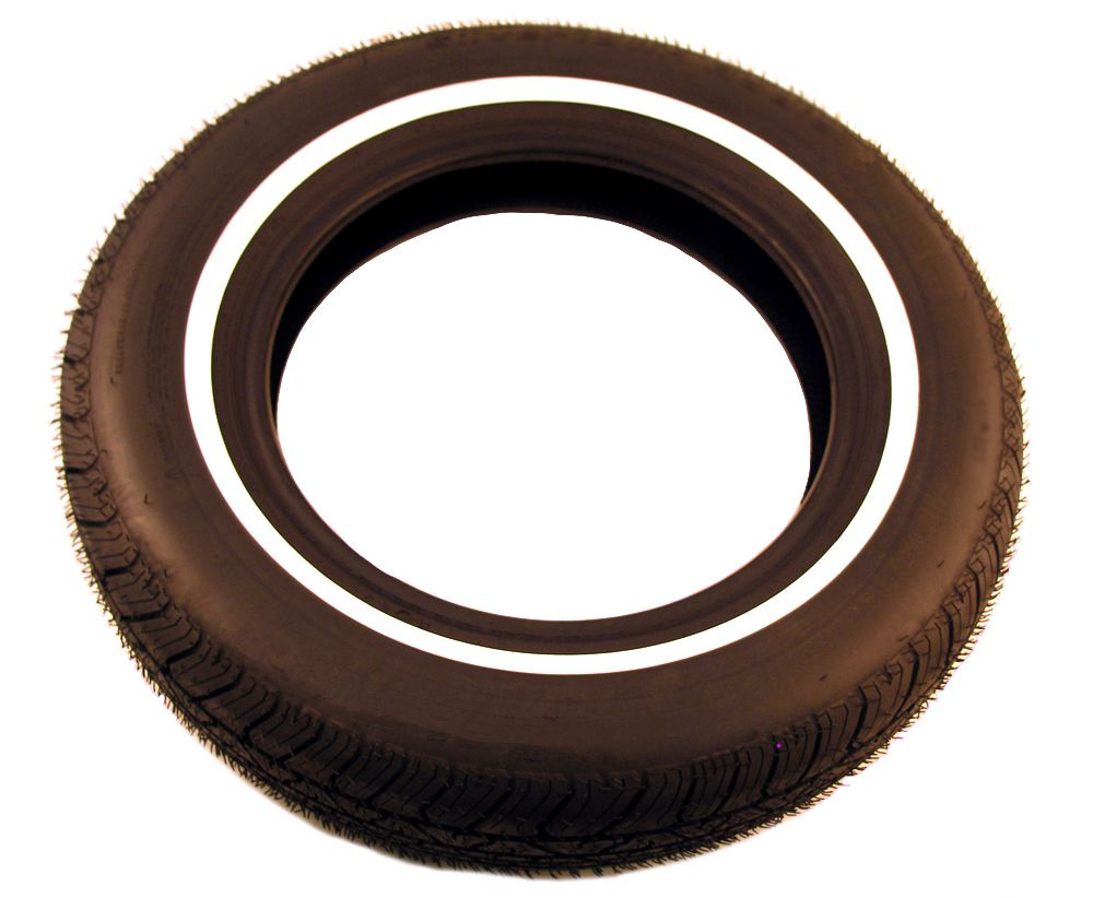 Däck 165/80/15 vit rand 65- 3/4