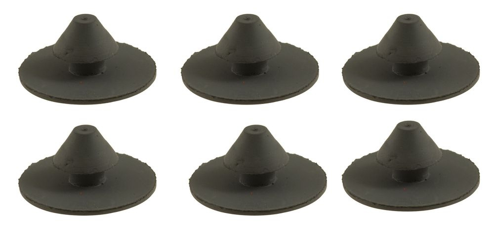 Gummiknappsats torpedfilt PV/P1800 grå