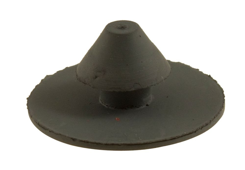 Gummiknapp Torpedfilt grå