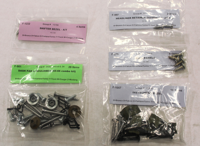 Monteringssats Inredning Mustang 65-66 CP std