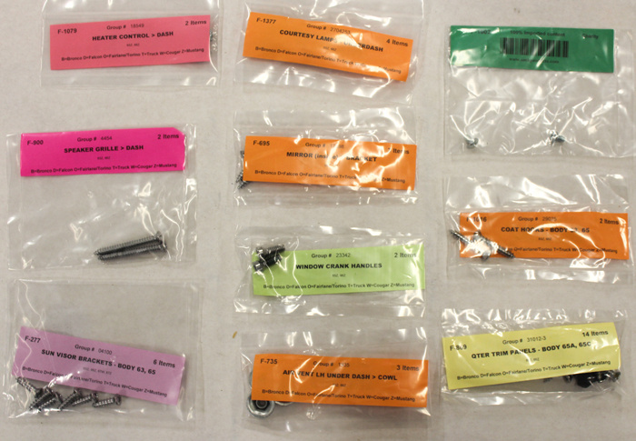 Monteringssats Inredning Mustang 65-66 CP std