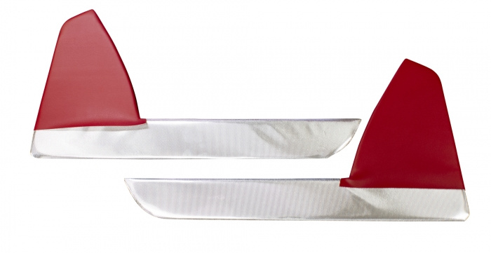 Dörrpaneler P1800 61-62 röd/silver undre