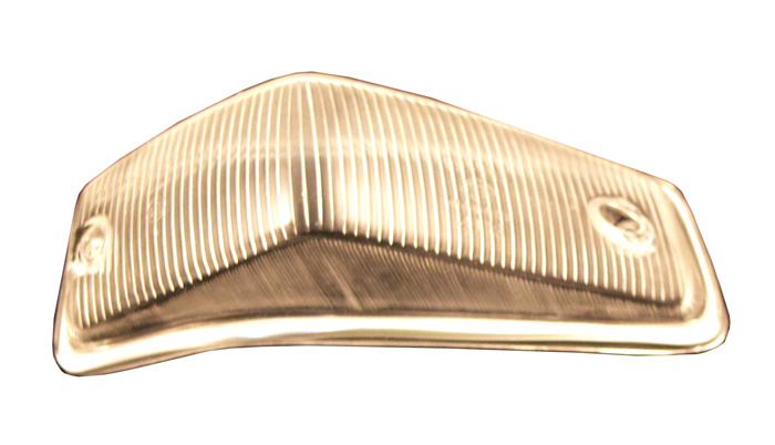 Blinkersglas 140 -72 vitt med sarg Hö