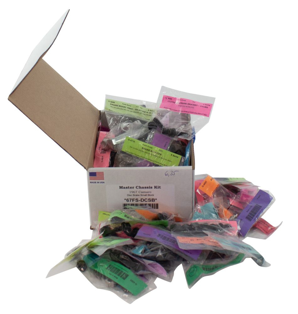 Skruvsats chassi Camaro 67 SB/skivbroms