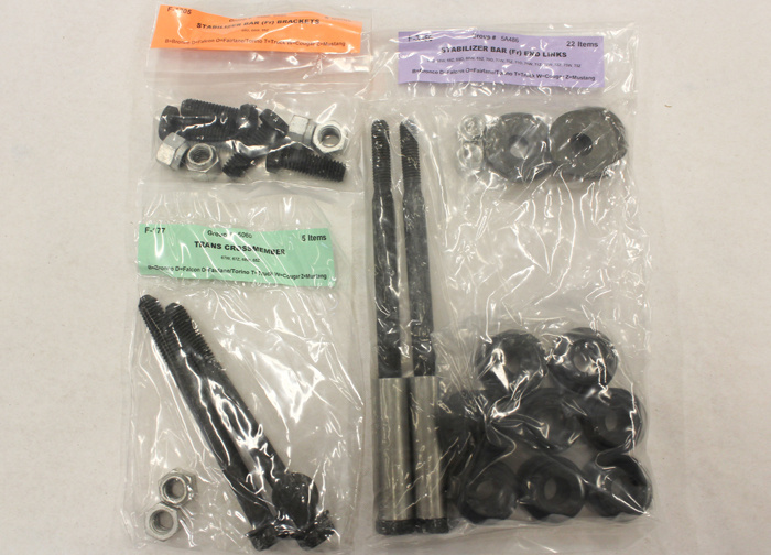 Skruvsats Chassi Mustang/Shelby 68 Skivbroms BB