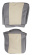 Klädsel Framsäte 544 62 export blå/beige Klädsel Framsäte 544 62 export blå/beige