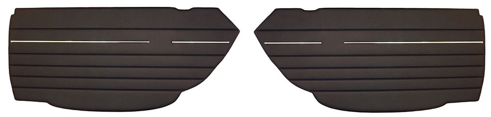 Dörrpaneler 1800S/E 64-71 svart övre