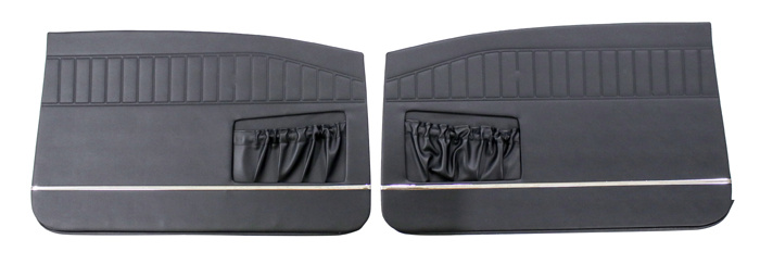 Dörrpaneler Amazon 2d 1965 svart bred kromlist