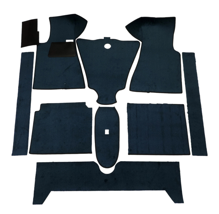 Mattsats 140 -71 blå textil