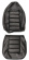 Klädsel Framsäte 1800E/ES 72-73 svart Klädsel Framsäte 1800E/ES 72-73 svart