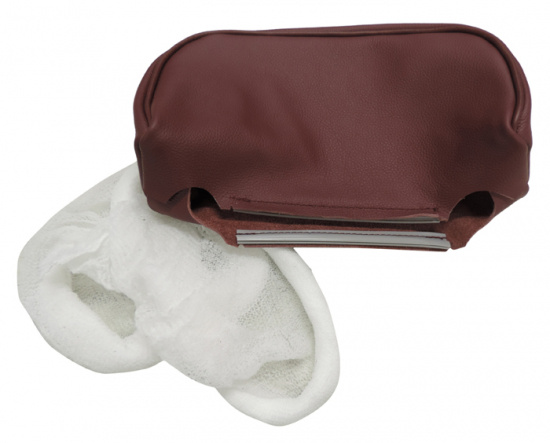 Klädsel nackstöd 164 72-74 vinröd - läder