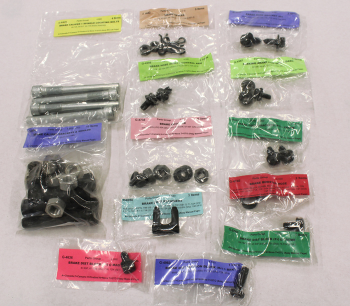 Skruvsats chassi Camaro 69 skivbroms