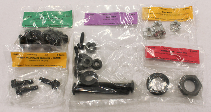 Skruvsats chassi Camaro 69 skivbroms