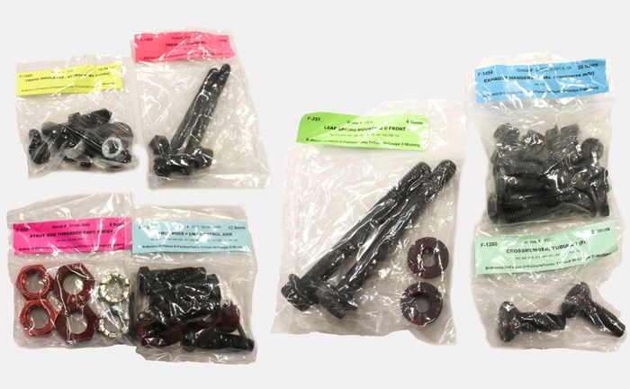 Skruvsats Chassi  Mustang 69 Skivbroms SB