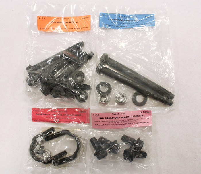 Skruvsats Chassi  Mustang 69 Skivbroms SB