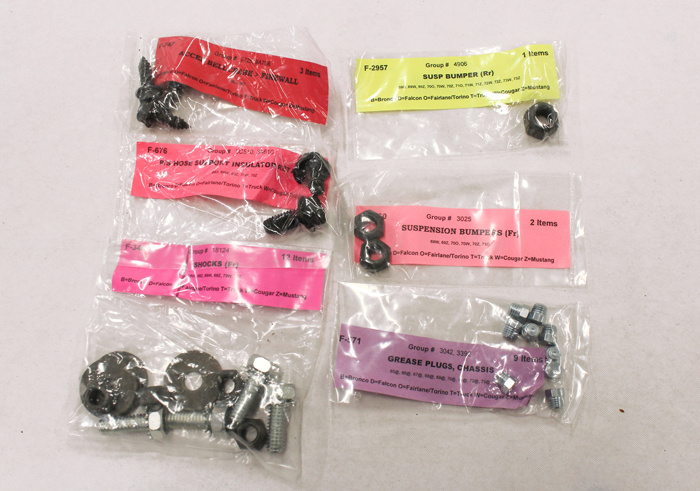 Skruvsats Chassi  Mustang 69 Skivbroms SB