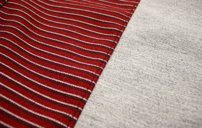 Klädsel Framsäte 444 51-55 röd/grå