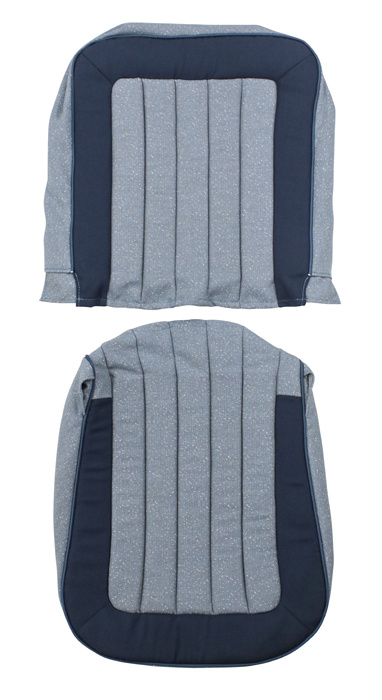 Klädsel Framsäte 444KS 56-57 Grå/blå pipstoppning
