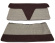 Klädsel Baksäte 444LS 57-58 röd/gråbeige Klädsel Baksäte 444LS 57-58 röd/gråbeige