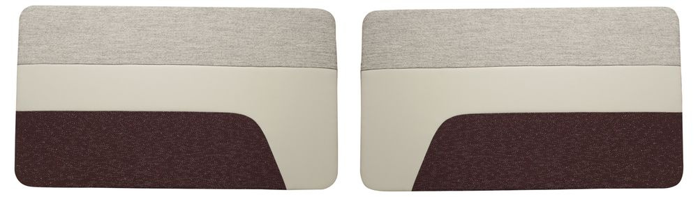 Dörrpaneler 444LS 57-58 röd/gråbeige