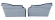 Paneler Bakre sida undre 444KS/LS 56-57 grå/blå