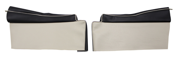 Klädsel Bakre sidor 444L 1957 Export röd/beige undre