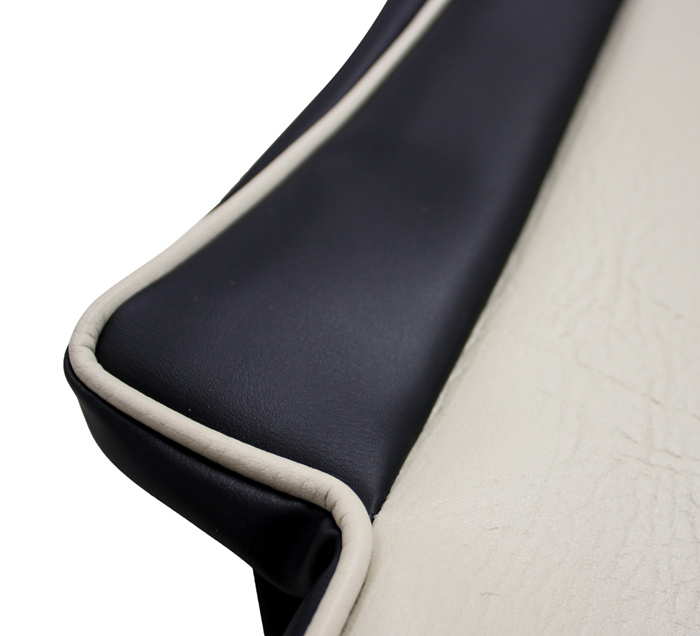 Klädsel Bakre sidor 444L 1957 Export röd/beige undre