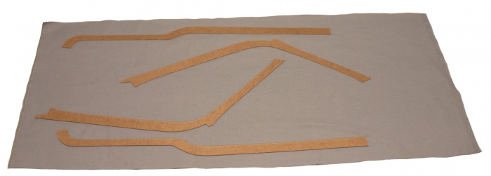 Panelsats B-stolpe/över dörr 445 56-57 grå