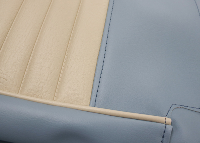 Klädsel Framstolar 444L 1957 Export Blå/Beige