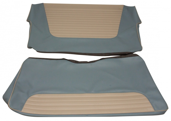 Klädsel baksäte 444L 1957 Export Blå/Beige