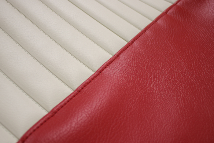 Klädsel Framsäte 544A 58-60 Export röd/beige