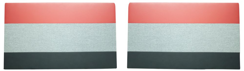 Dörrpaneler 445 58-60 röd/svart