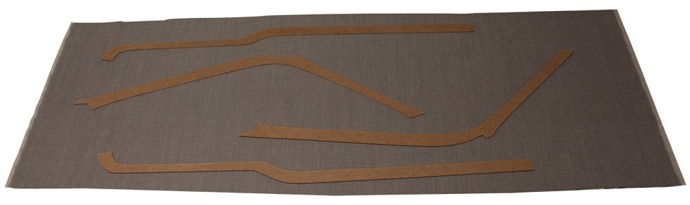 Panelsats B-stolpe/över dörr 445 58-60 gråsvart