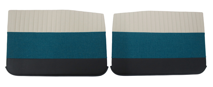 Dörrpaneler Amazon 4d 59-60 beige/turkos/svart fram