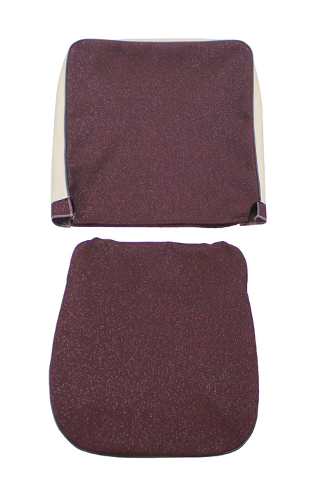 Klädsel framsäte 445 58-60 röd/beige/svart