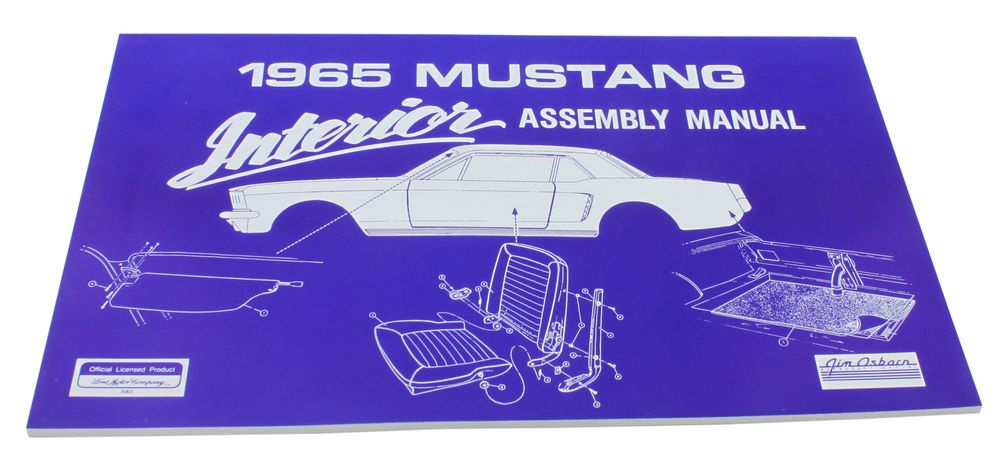 Verkstadsbok Inredning Mustang 1965