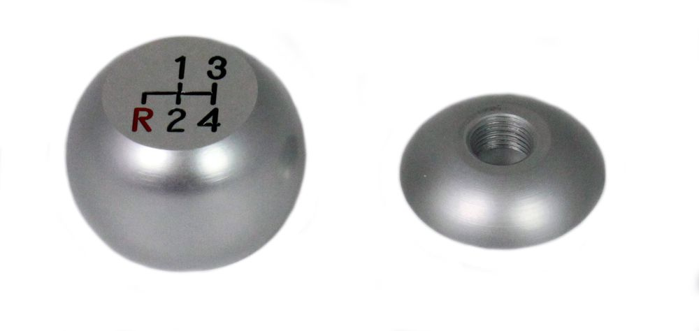 Växelspaksknopp aluminium 4 vxl 64-66