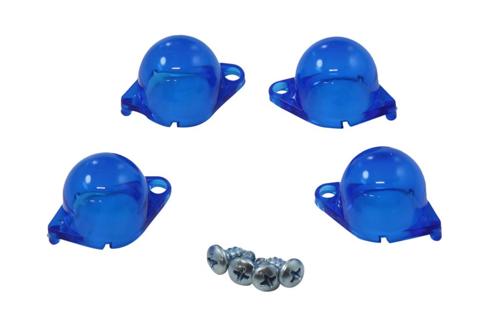 Glas Instrumentbelysning Blå, Set/4, 64-66