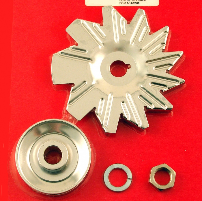 Remskiva Fläkthjul Generator krom