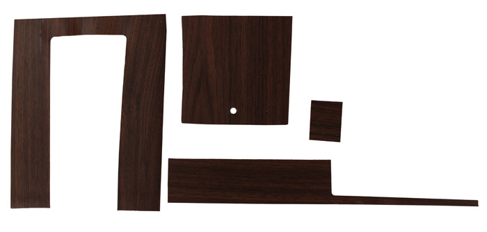Wood grain tapesats konsol Mustang 65-66