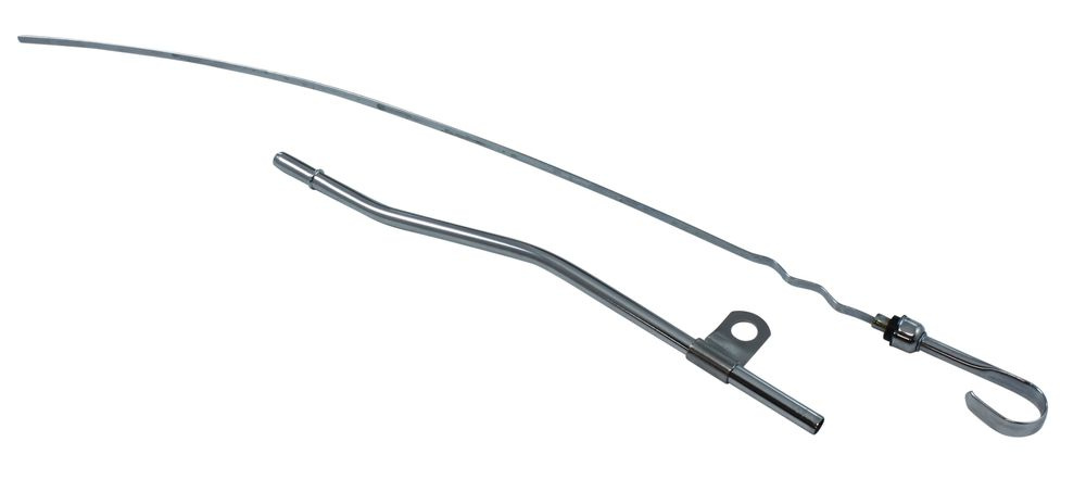 Oljesticka Motor med rör 64-73 krom Eftermarknad.