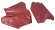Klädsel Sidopanel Mustang 66-67 CV Röd Klädsel Sidopanel Mustang 66-67 CV Röd