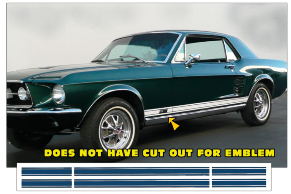 Stripesats 67 GT blå