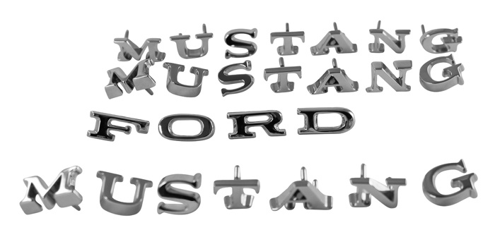 Emblemsats Mustang 67 289 Scott Drake