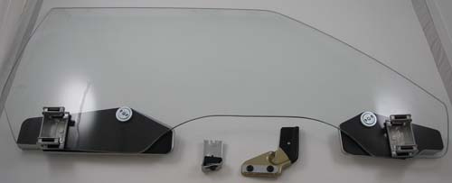 Glas dörr 70 FB klar med hållare hö