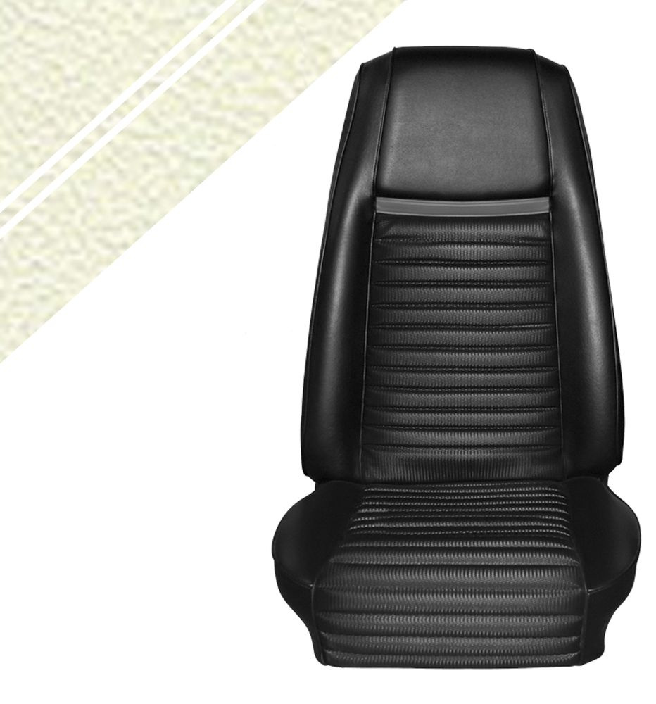 Klädsel Mustang 69 FB Mach 1 vit/vit